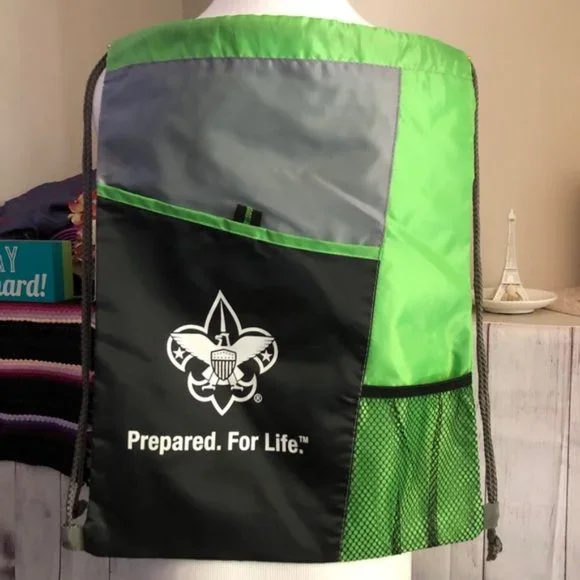 Nylon Drawstring Bag BSA Lime Green Black NEW - Picture 8 of 14